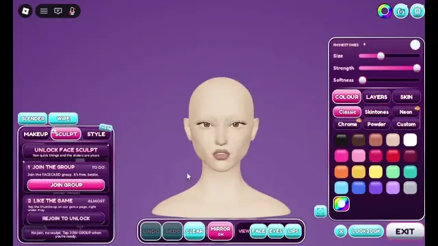 Facecard Makeup Showdown Join Group Steps to Unlock Sculpt